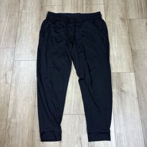 Nike Mens Pants Dri-Fit Joggers Yoga Drawstring Pockets Logo Black Size XL